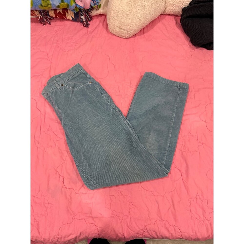Blue corduroy jeans - Picture 1 of 3